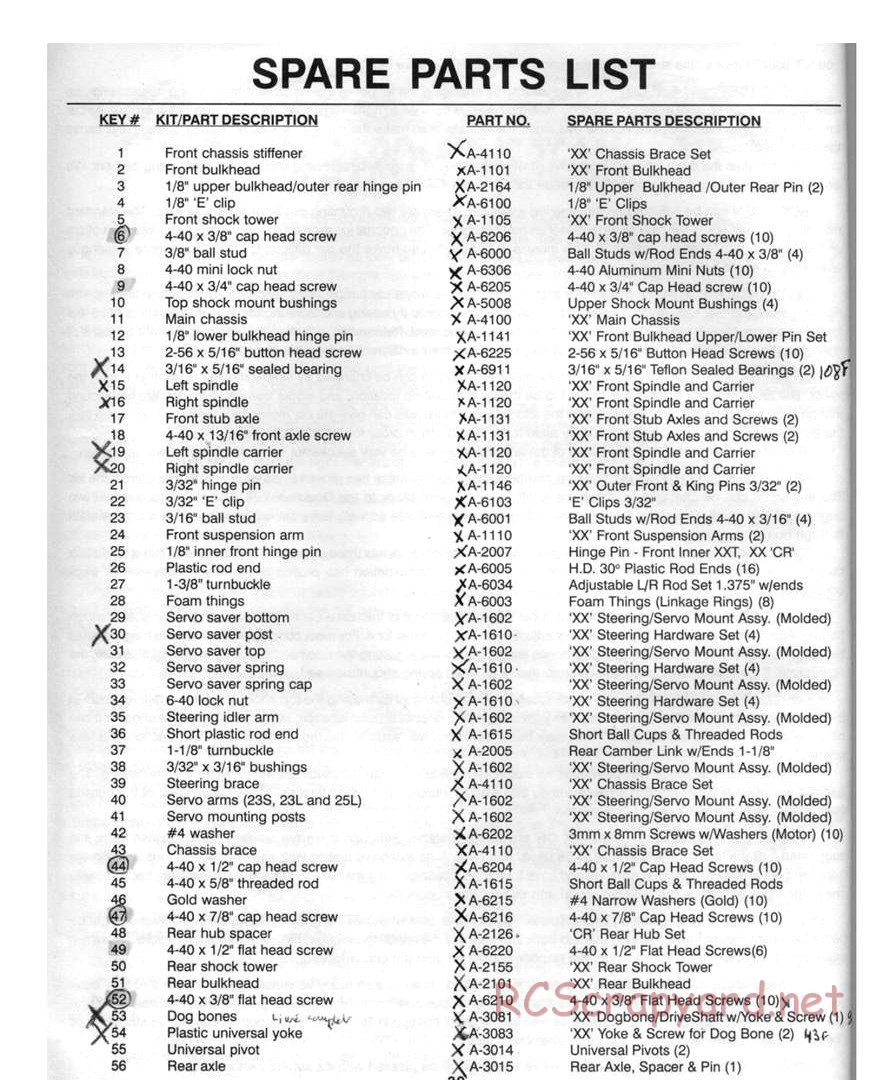 Team Losi - XX-CR - Manual - Page 42