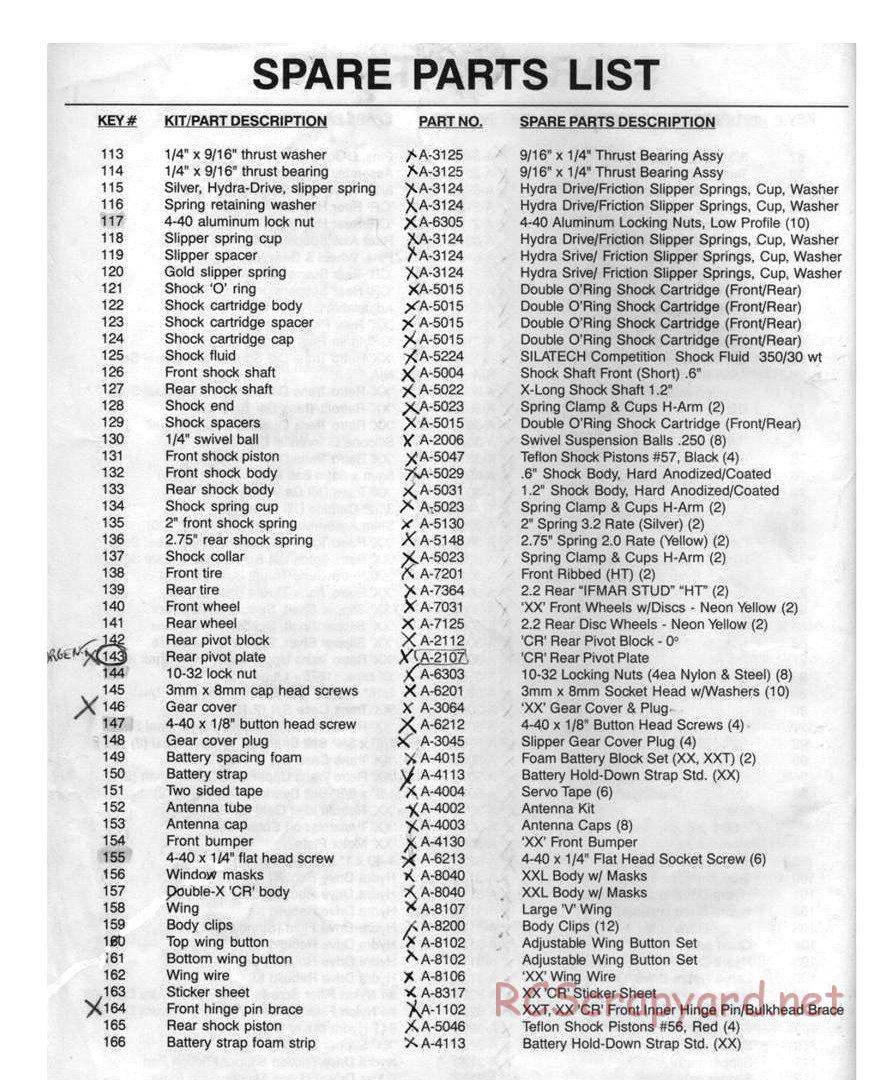 Team Losi - XX-CR - Manual - Page 44