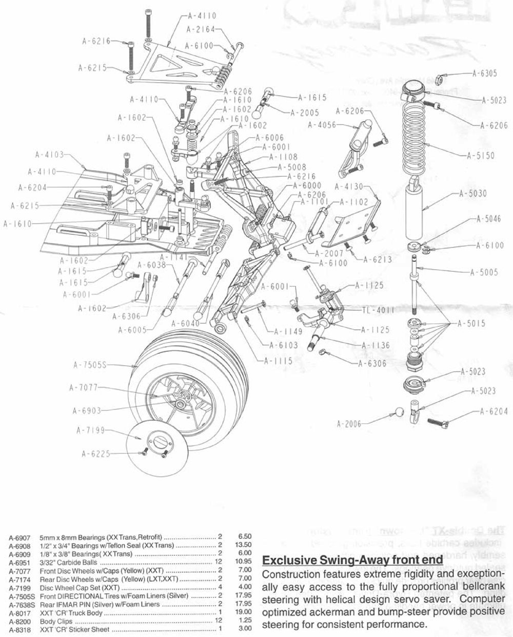 Team Losi - XXT-CR - Manual - Page 3