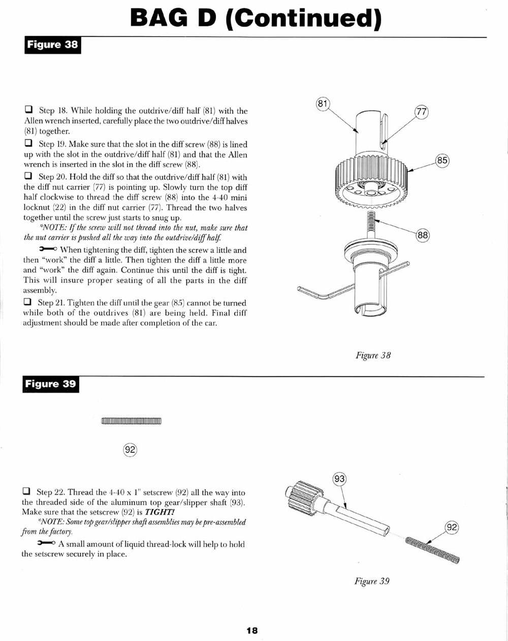 Team Losi - XXT CR Graphite Plus - Manual - Page 21