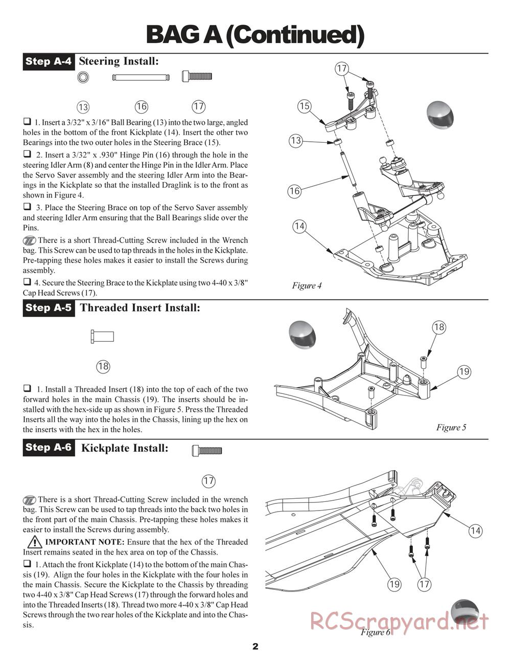 Team Losi - XXX BK2 - Kinwald Edition - Manual - Page 6