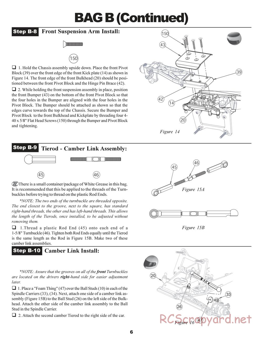 Team Losi - XXX BK2 - Kinwald Edition - Manual - Page 10