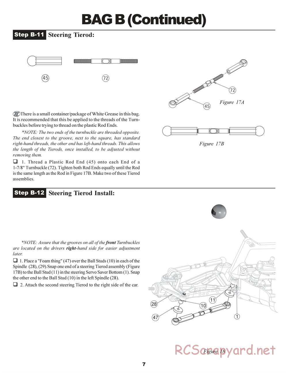 Team Losi - XXX BK2 - Kinwald Edition - Manual - Page 11