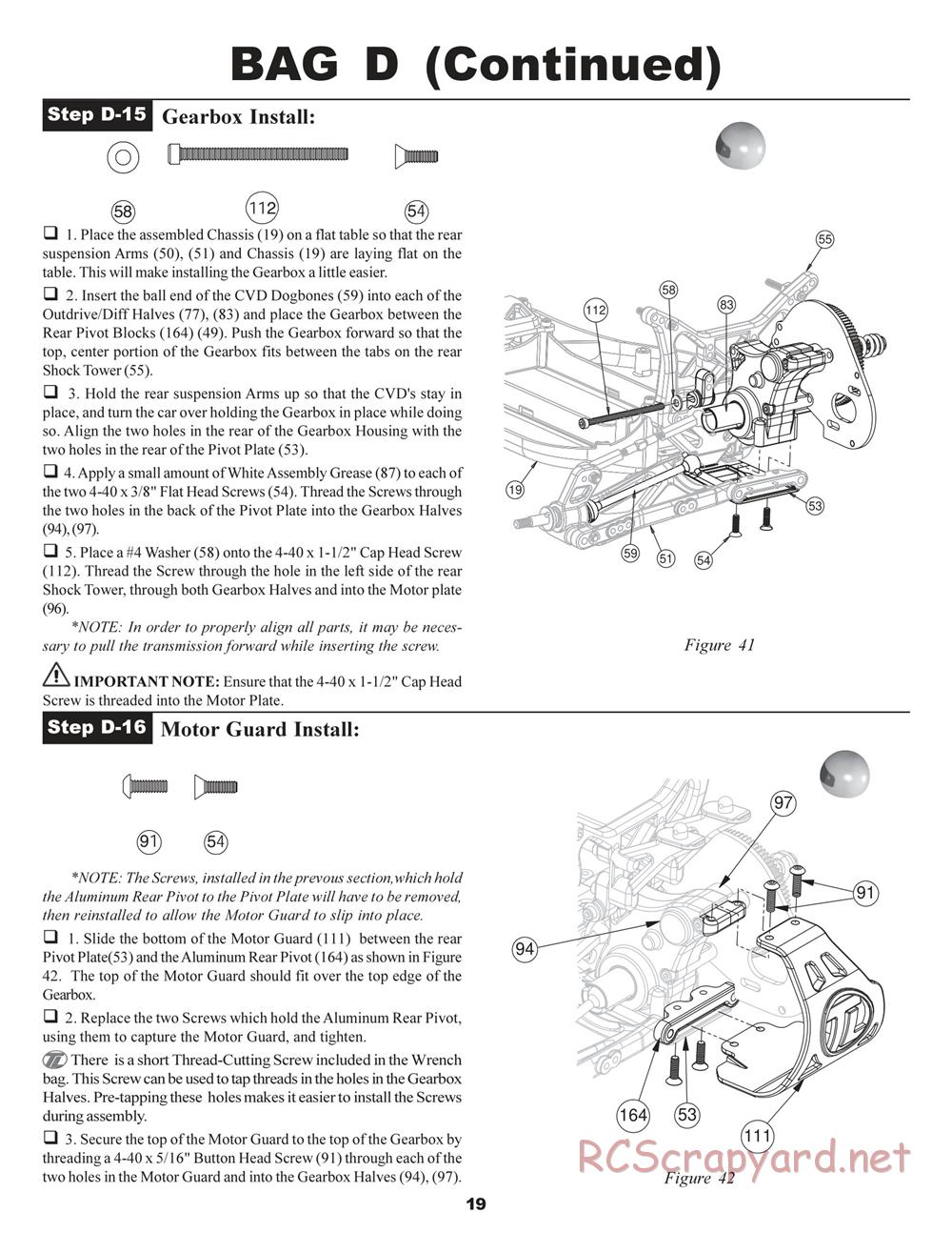 Team Losi - XXX BK2 - Kinwald Edition - Manual - Page 23