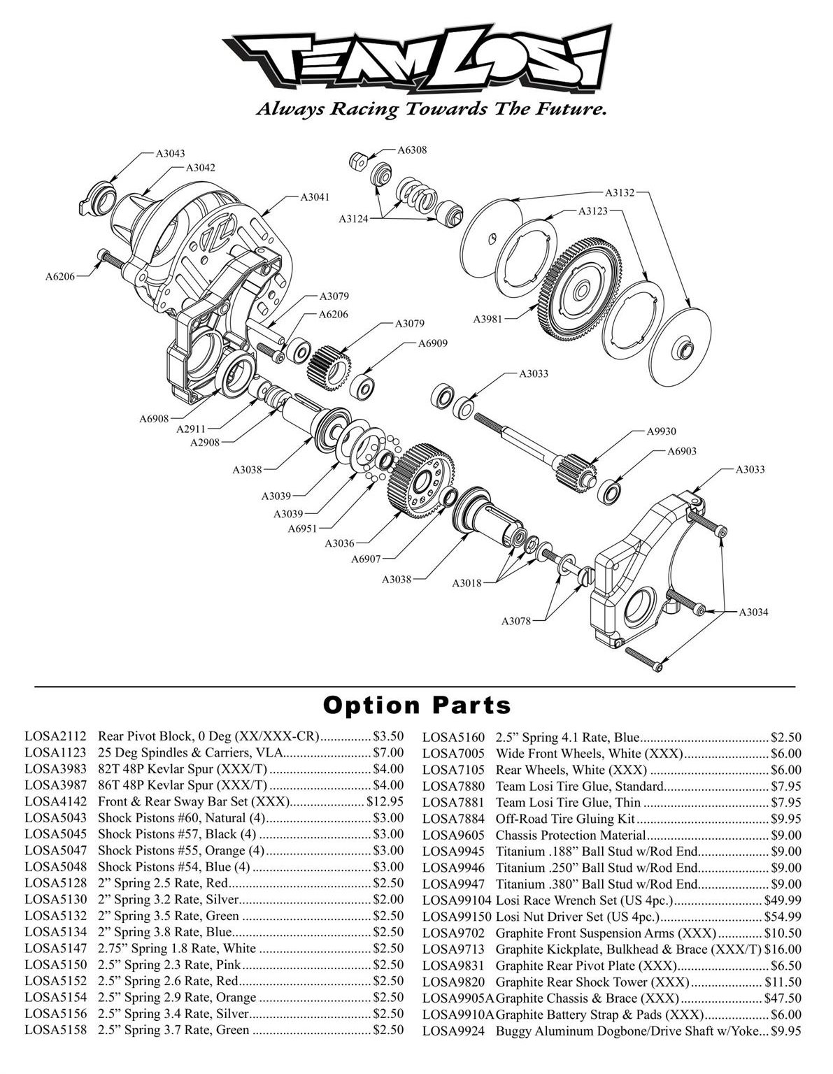 Team Losi - XXX-CR - Manual - Page 3