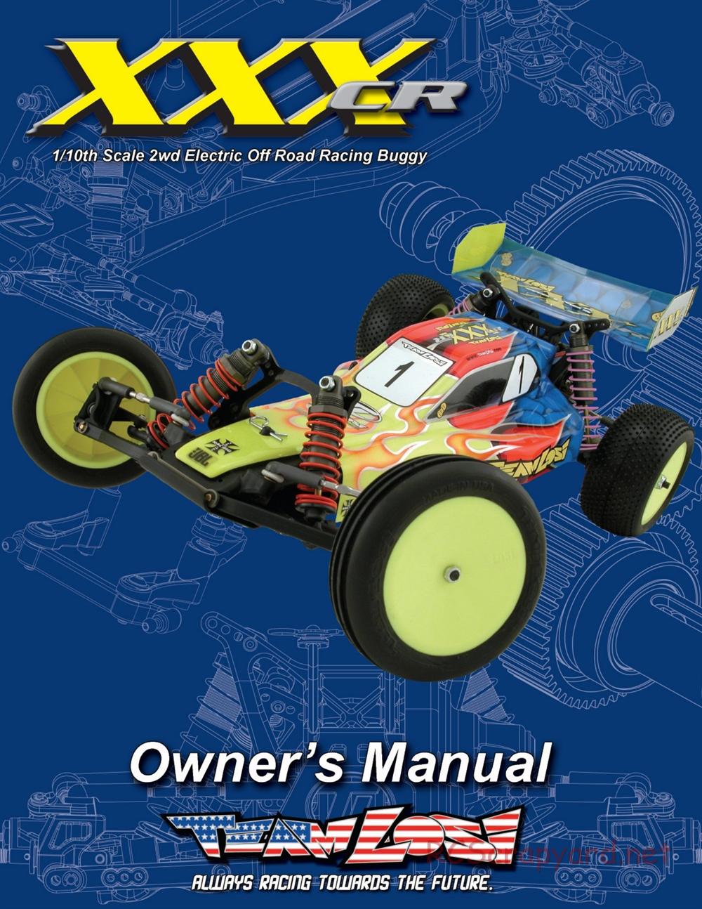 Team Losi - XXX-CR - Manual - Page 1