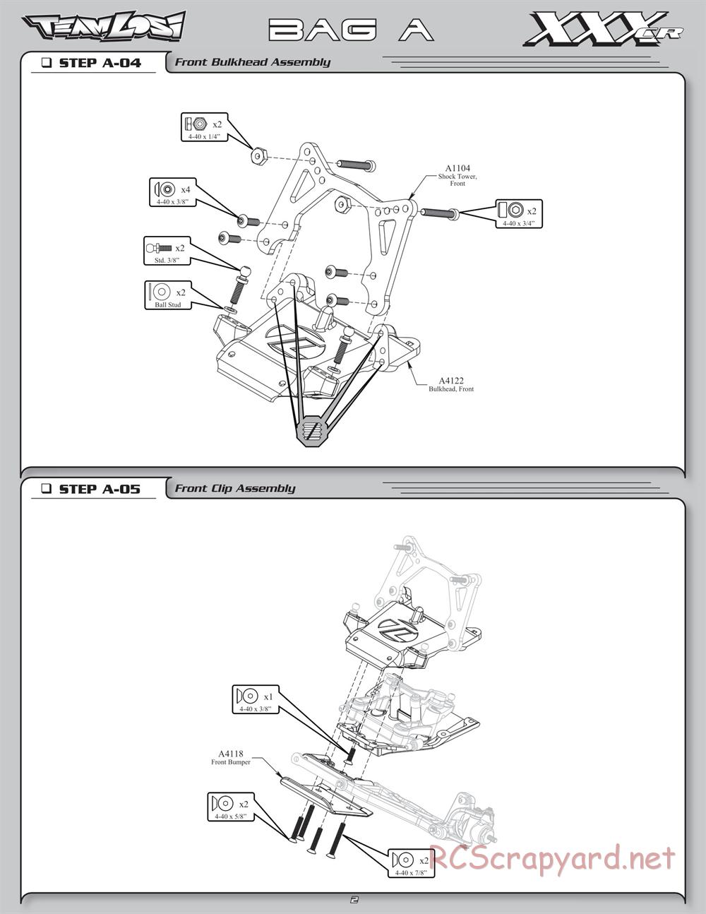 Team Losi - XXX-CR - Manual - Page 7