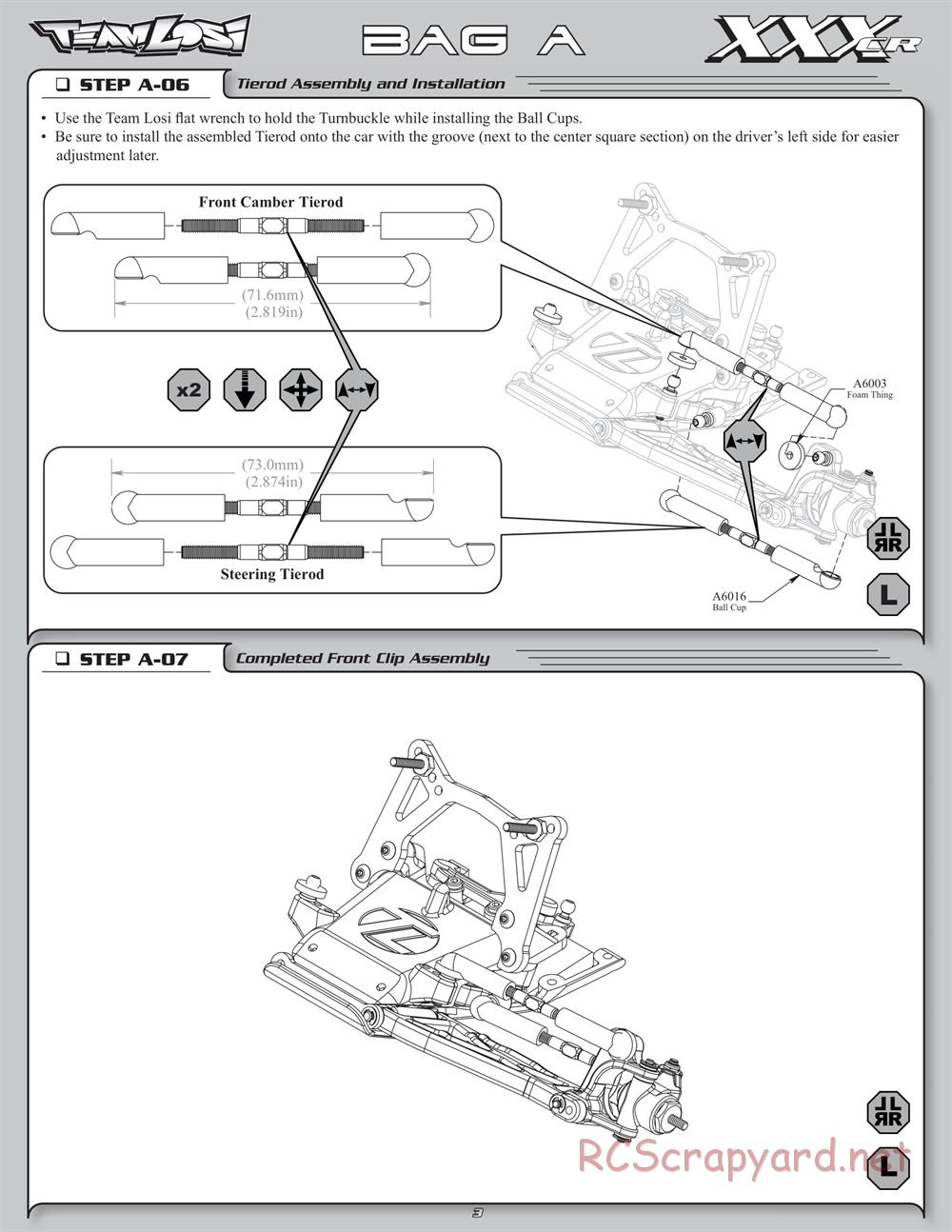 Team Losi - XXX-CR - Manual - Page 8