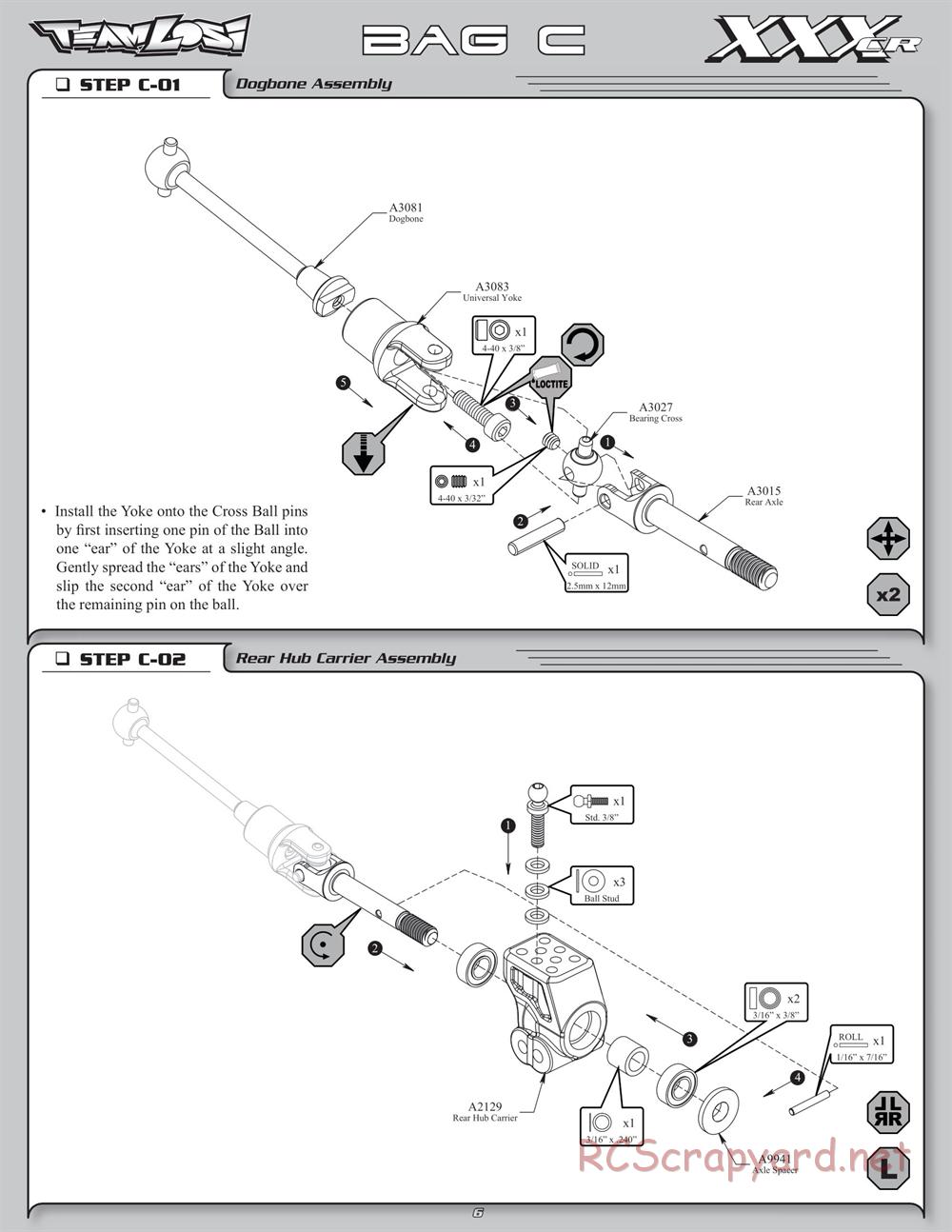 Team Losi - XXX-CR - Manual - Page 11