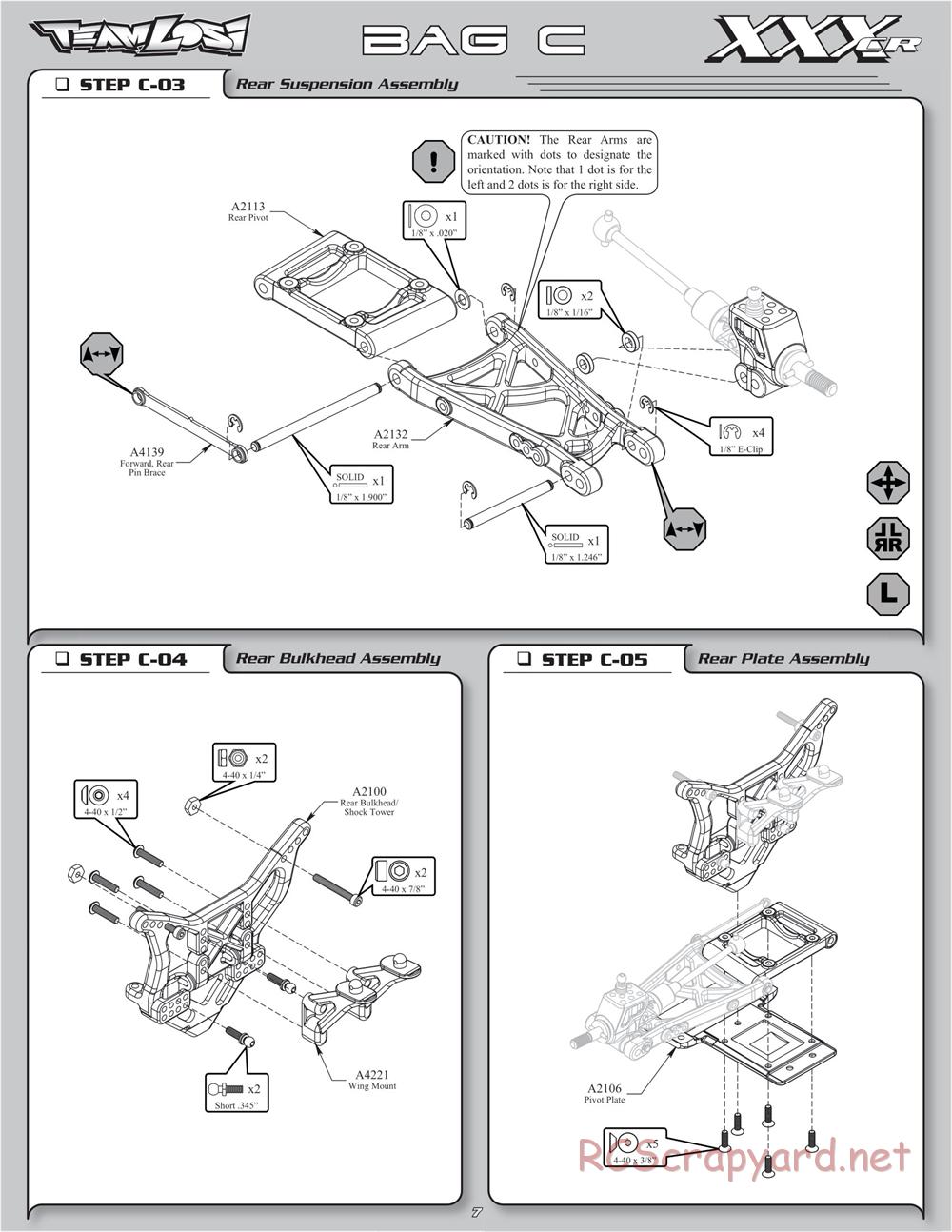 Team Losi - XXX-CR - Manual - Page 12