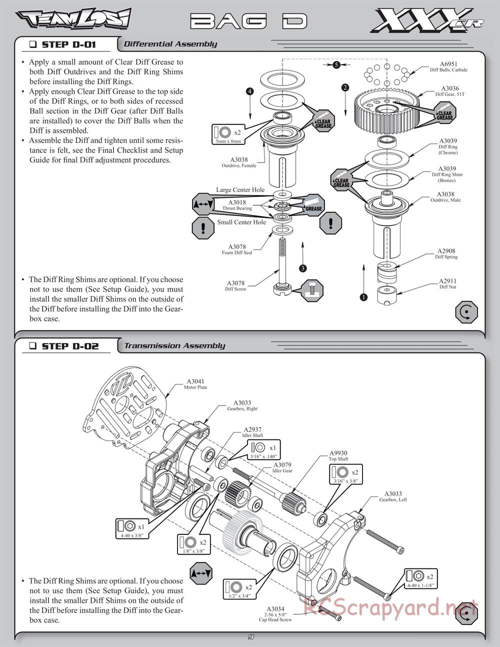 Team Losi - XXX-CR - Manual - Page 14