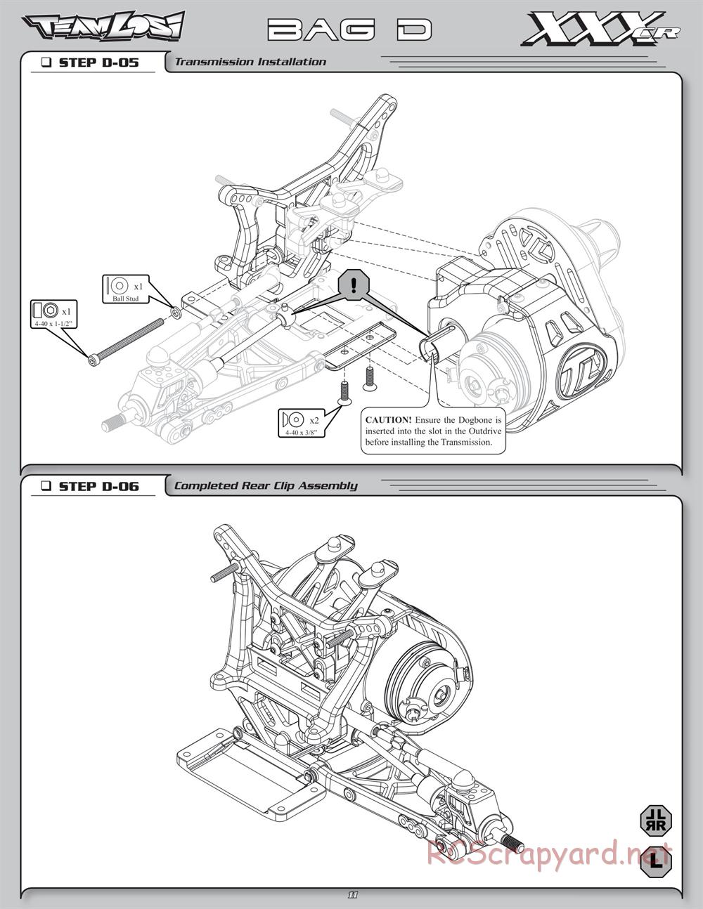 Team Losi - XXX-CR - Manual - Page 16