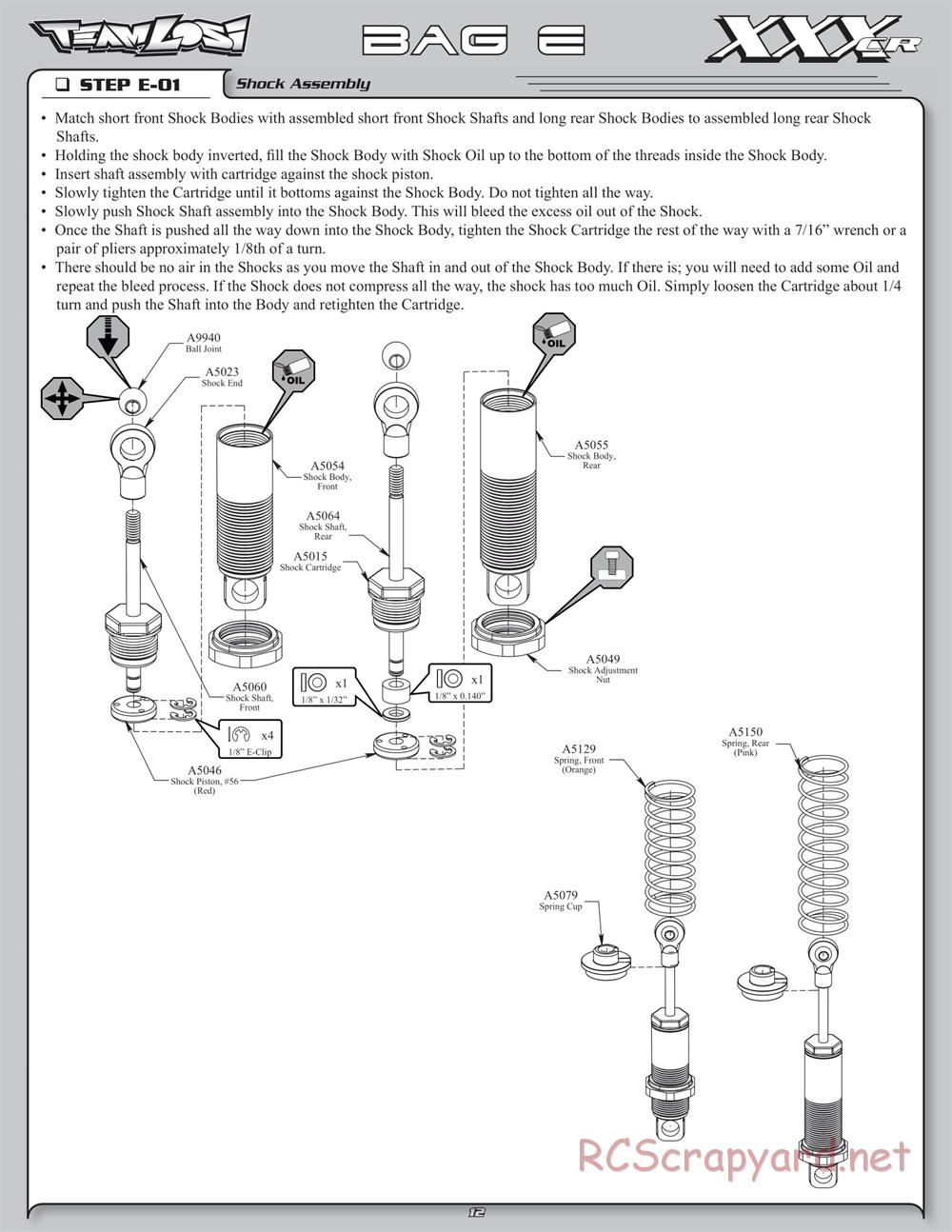 Team Losi - XXX-CR - Manual - Page 17