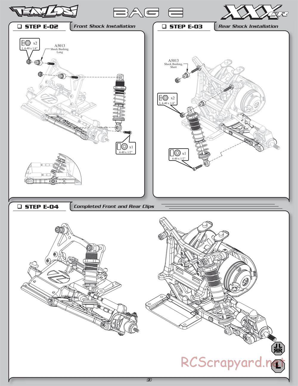 Team Losi - XXX-CR - Manual - Page 18