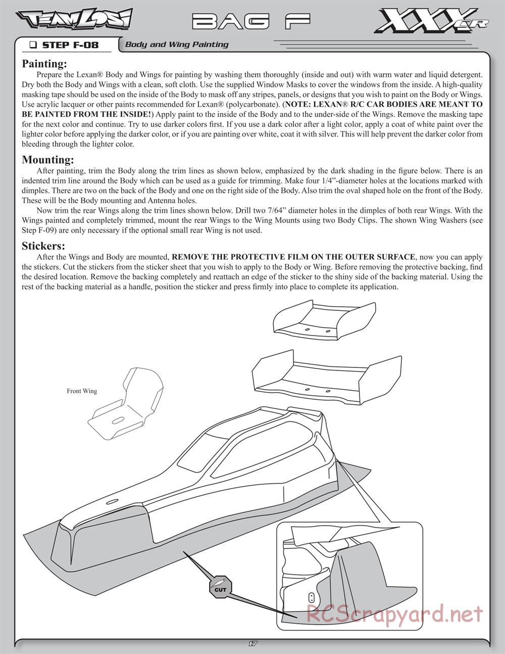 Team Losi - XXX-CR - Manual - Page 22