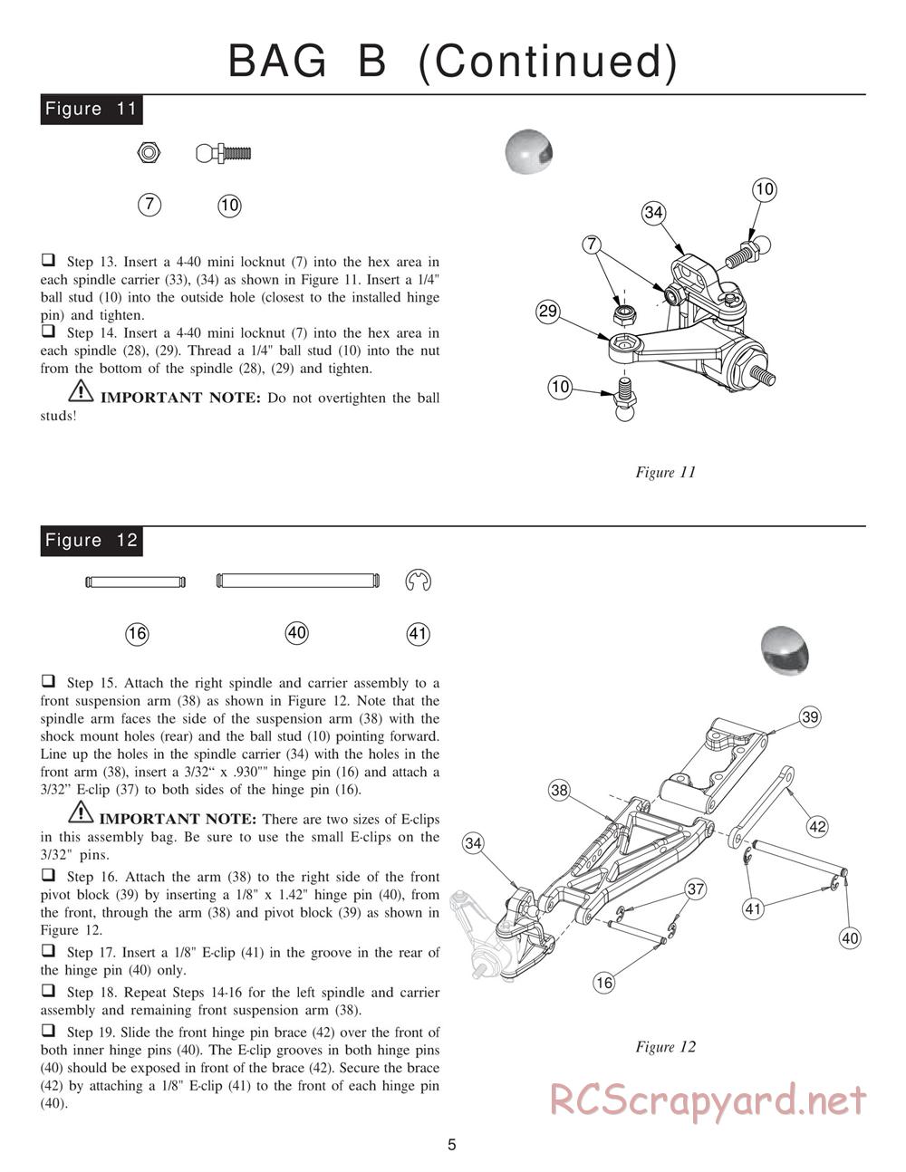 Team Losi - XXX BK (BK1) - Kinwald Edition - Manual - Page 9