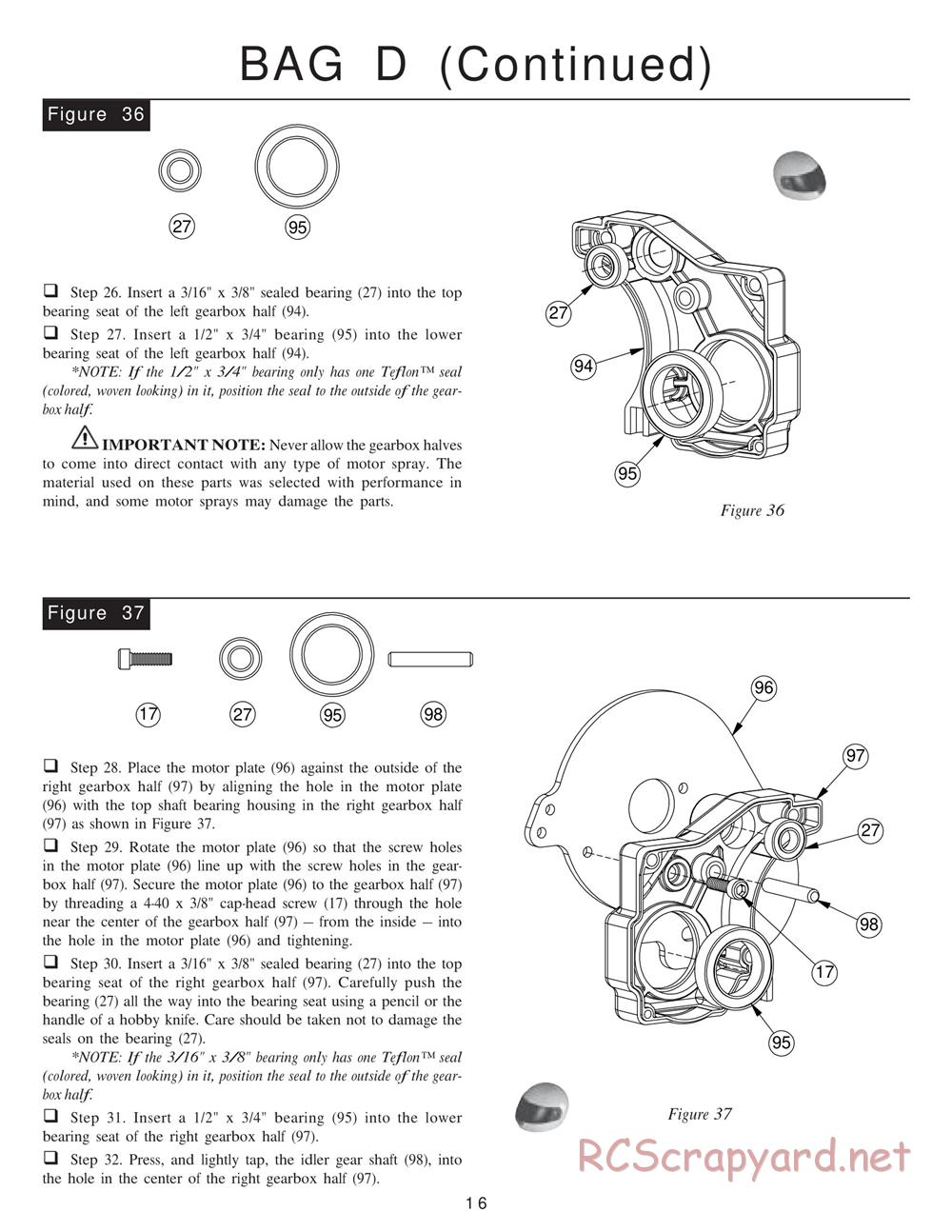 Team Losi - XXX BK (BK1) - Kinwald Edition - Manual - Page 20