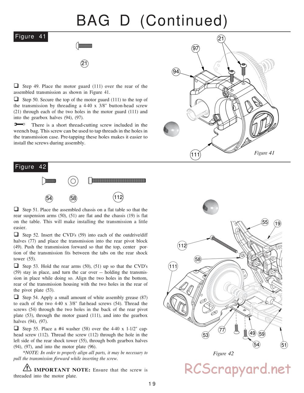 Team Losi - XXX BK (BK1) - Kinwald Edition - Manual - Page 23