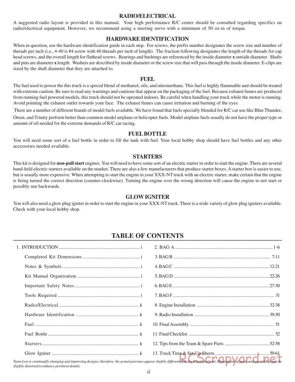 Team Losi - XXX-NT Adam Drake Edition - Manual - Page 3