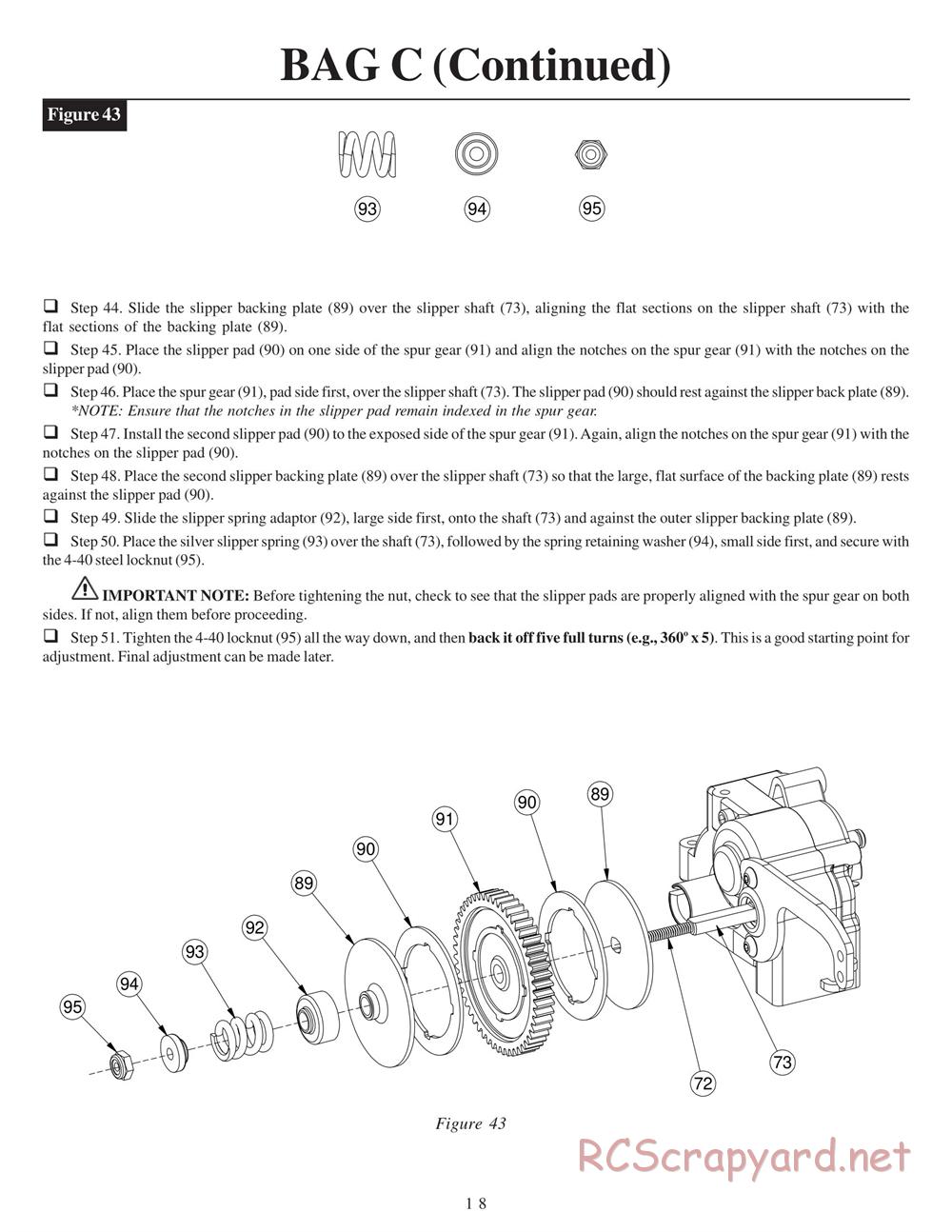 Team Losi - XXX-NT Adam Drake Edition - Manual - Page 21