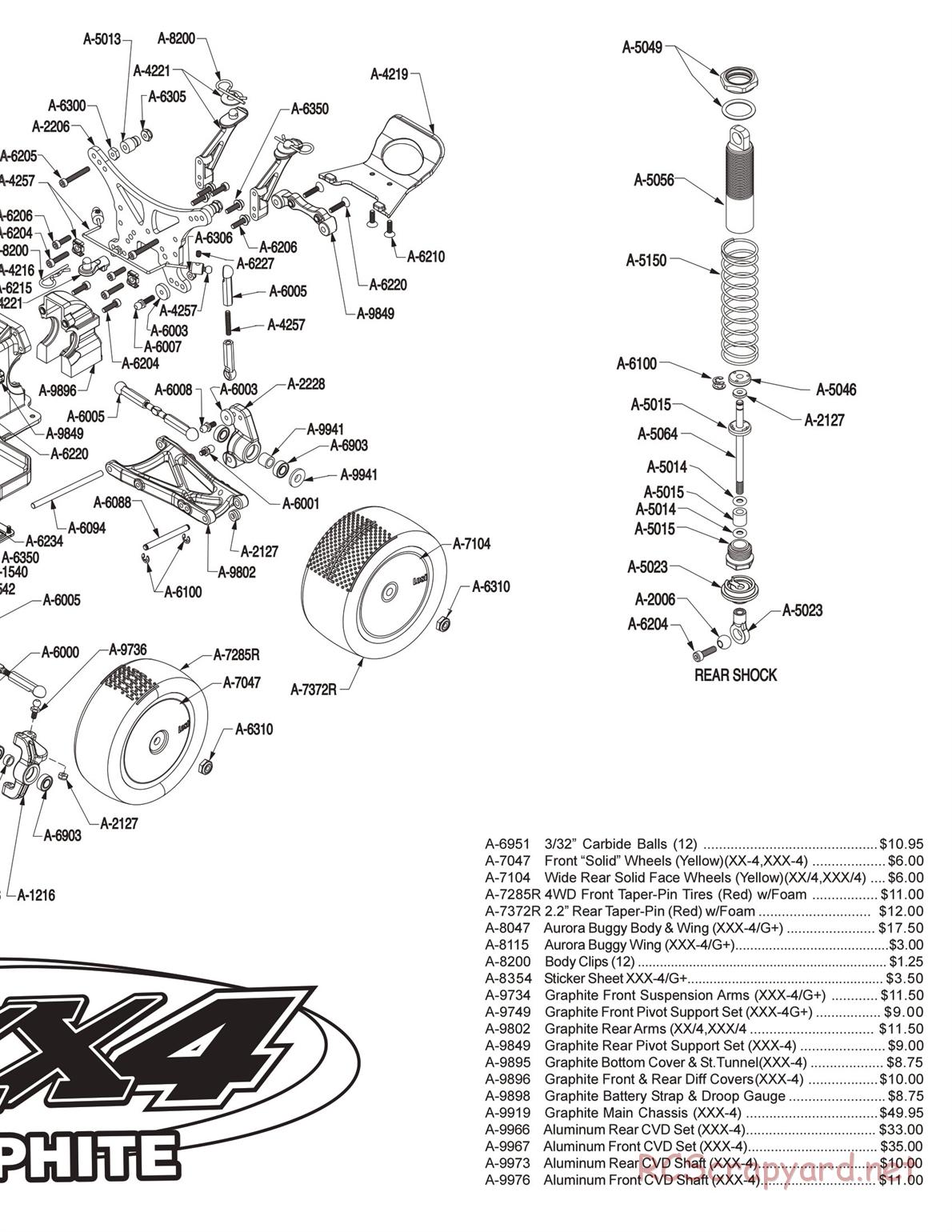 Team Losi - XXX4 G+ (Graphite Plus) - Manual - Page 3