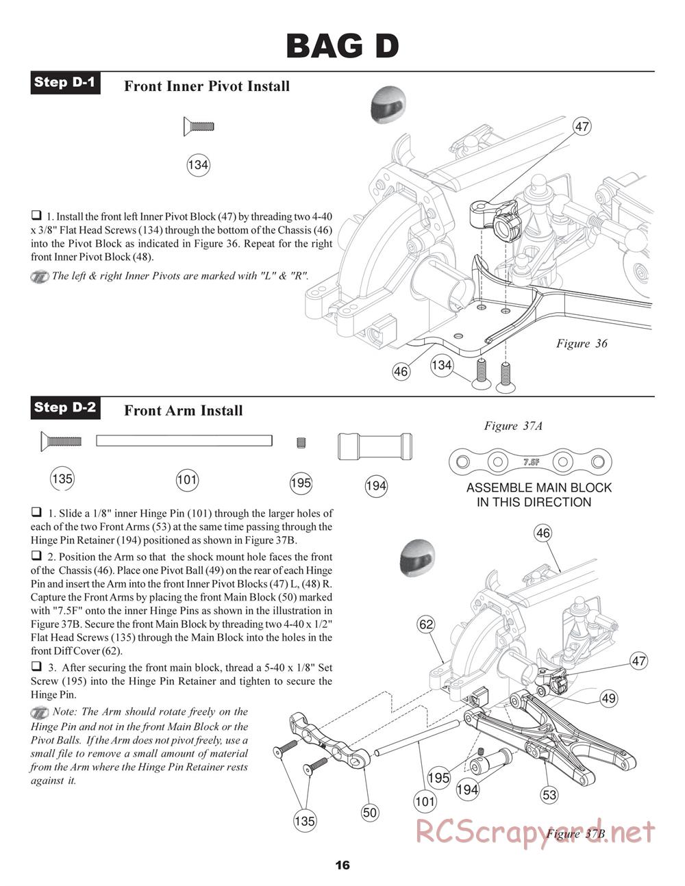 Team Losi - XXX4 G+ (Graphite Plus) - Manual - Page 19