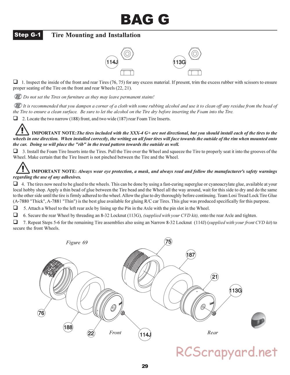 Team Losi - XXX4 G+ (Graphite Plus) - Manual - Page 32