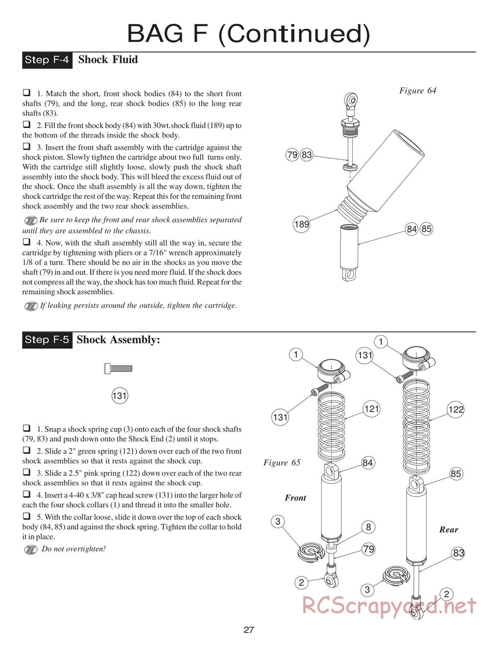 Team Losi - XXX4 - Manual - Page 30