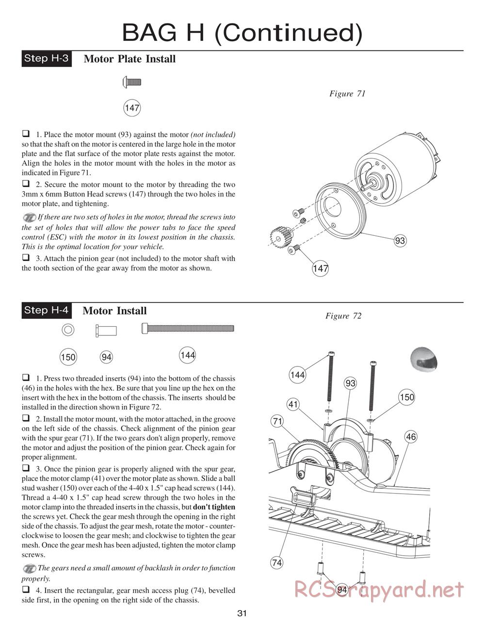 Team Losi - XXX4 - Manual - Page 34