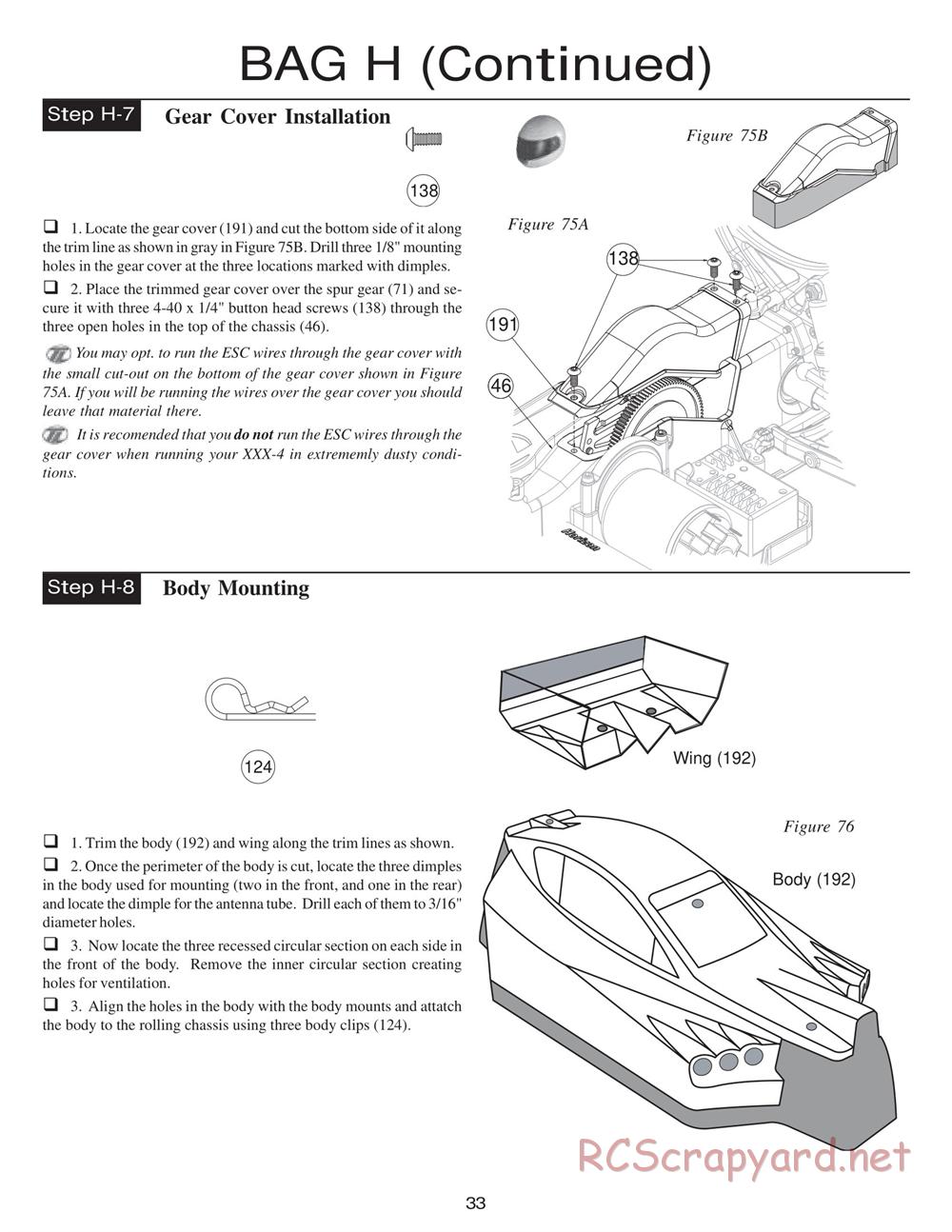 Team Losi - XXX4 - Manual - Page 36