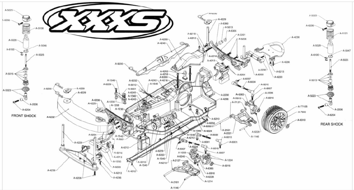 Team Losi - XXX-S - Exploded - Page 1