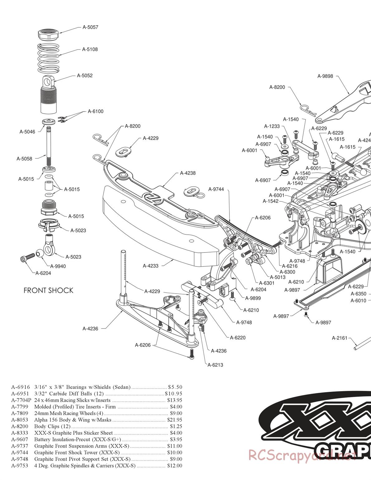 Team Losi - XXX-S Graphite Plus - Manual - Page 2