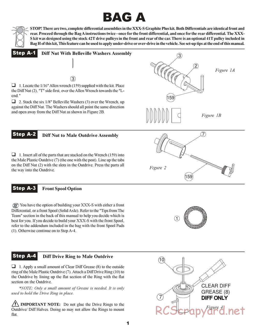 Team Losi - XXX-S Graphite Plus - Manual - Page 4
