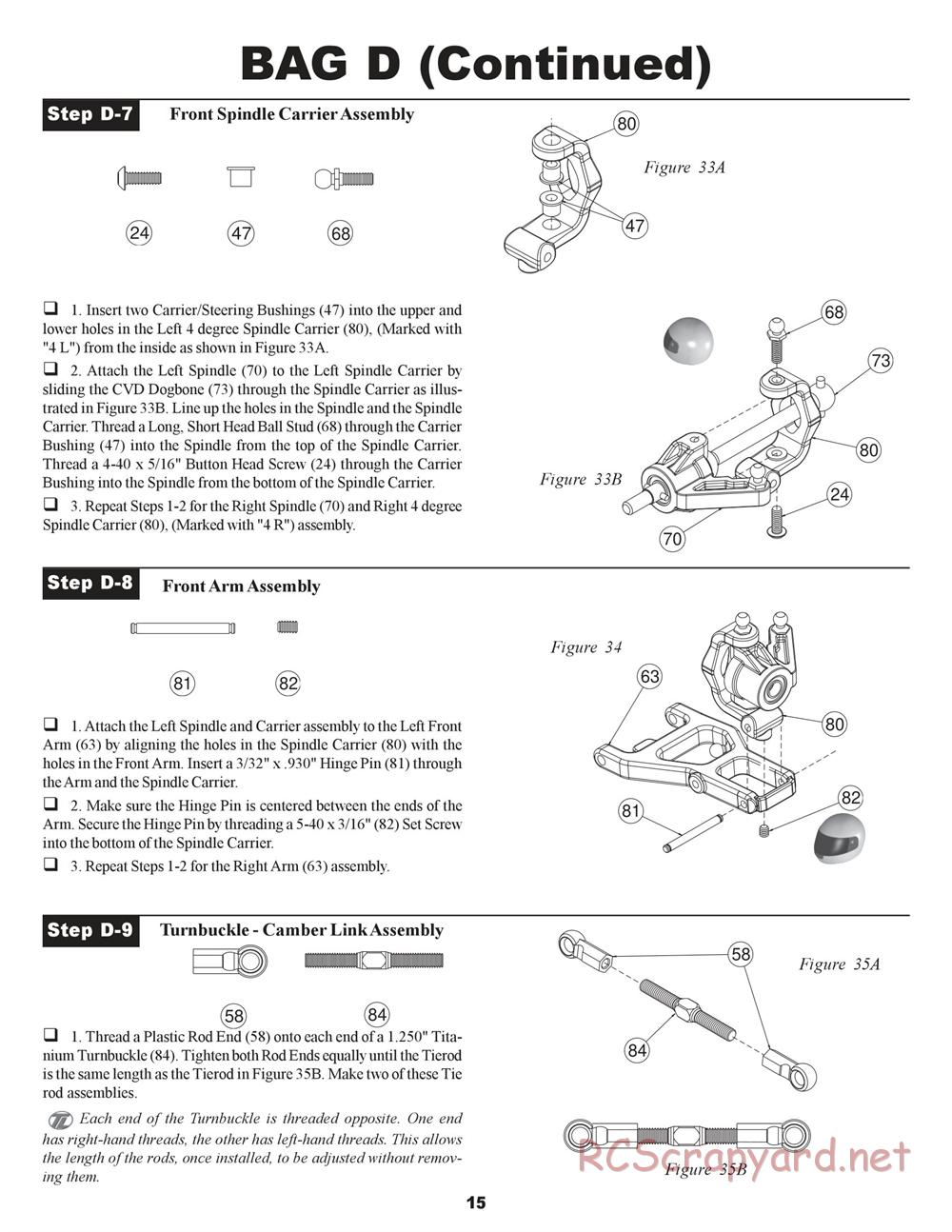 Team Losi - XXX-S Graphite Plus - Manual - Page 18