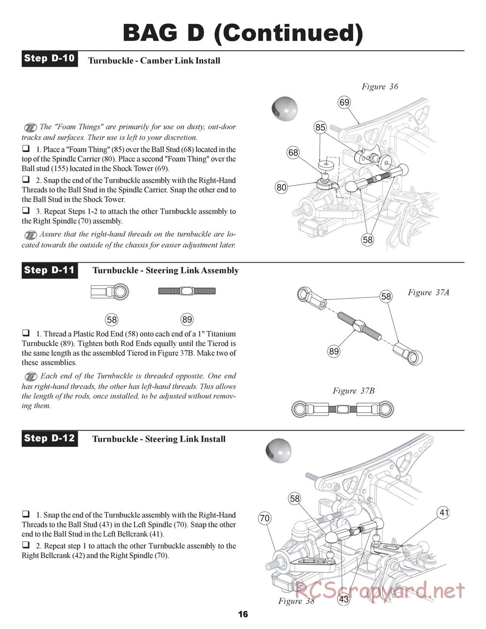 Team Losi - XXX-S Graphite Plus - Manual - Page 19