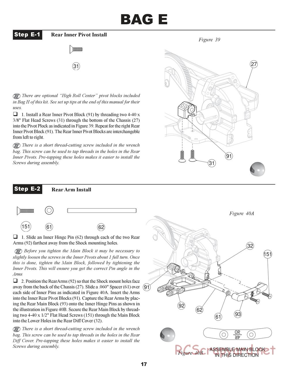Team Losi - XXX-S Graphite Plus - Manual - Page 20
