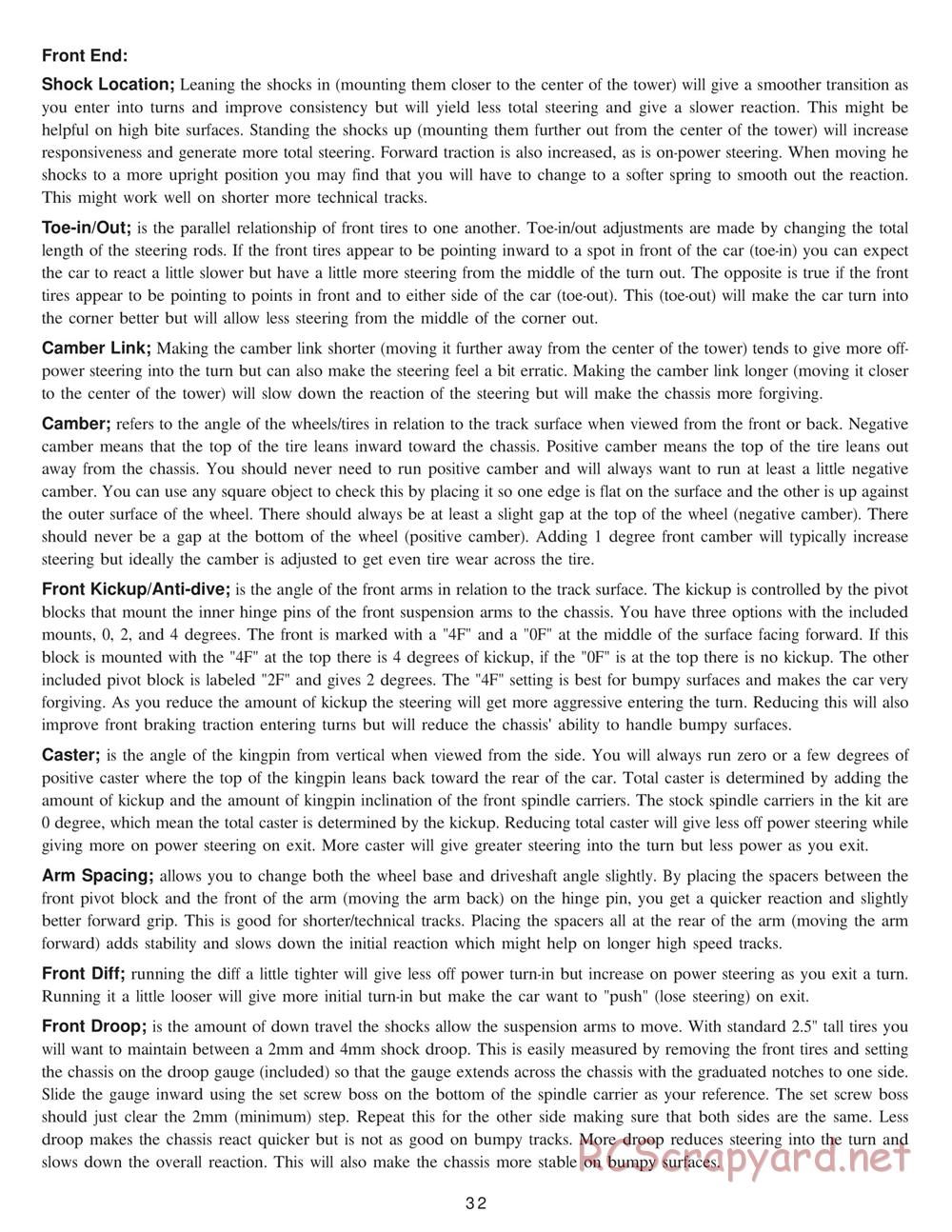 Team Losi - XXX-S Sport RTR II - Manual - Page 35