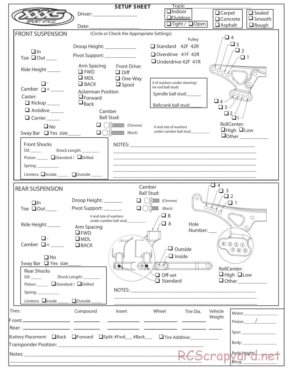 Team Losi - XXX-S Sport RTR II - Manual - Page 40