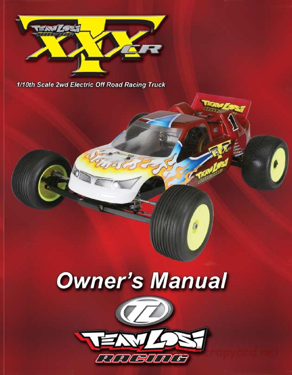 Team Losi - XXXT CR - Manual - Page 1