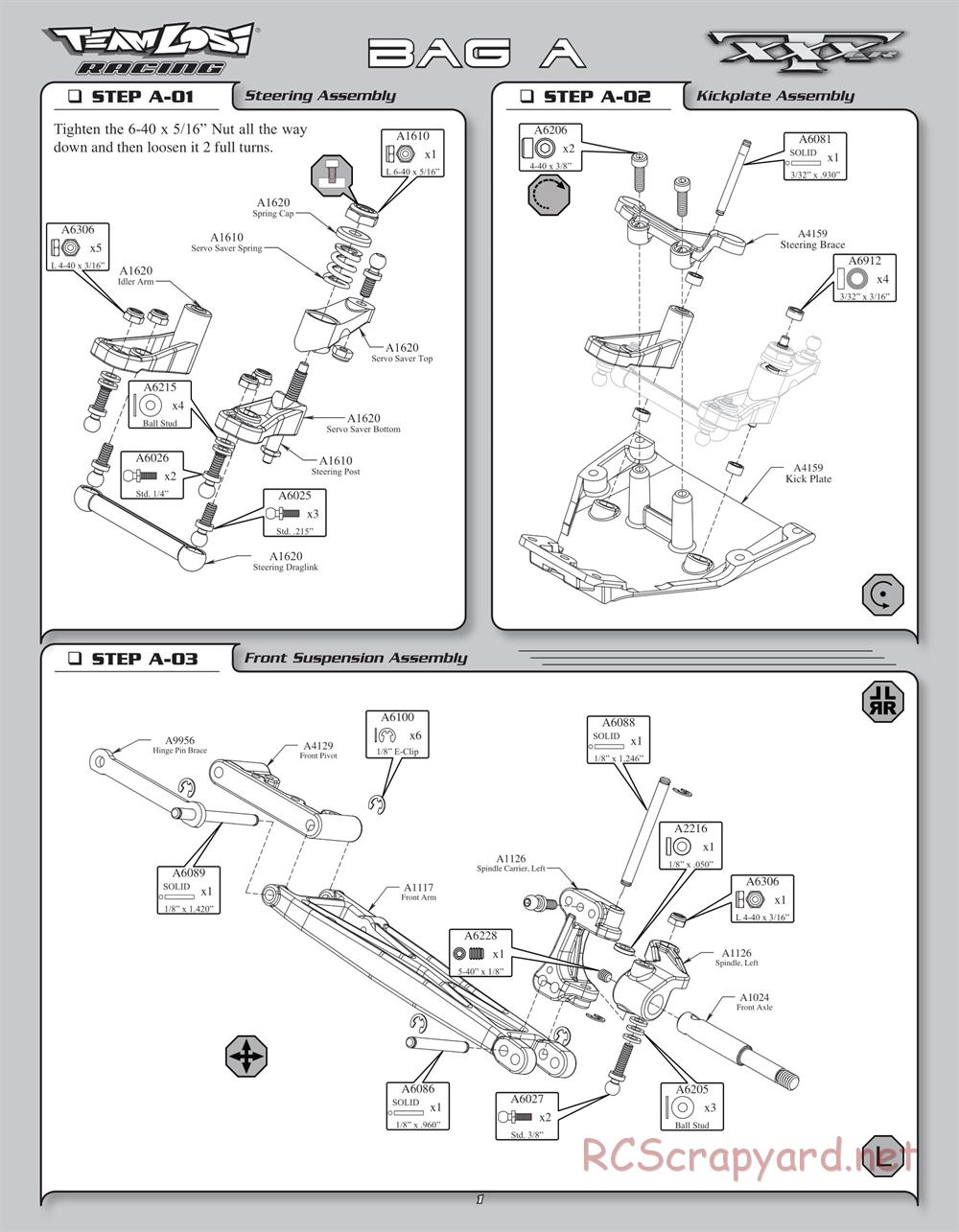 Team Losi - XXXT CR - Manual - Page 4