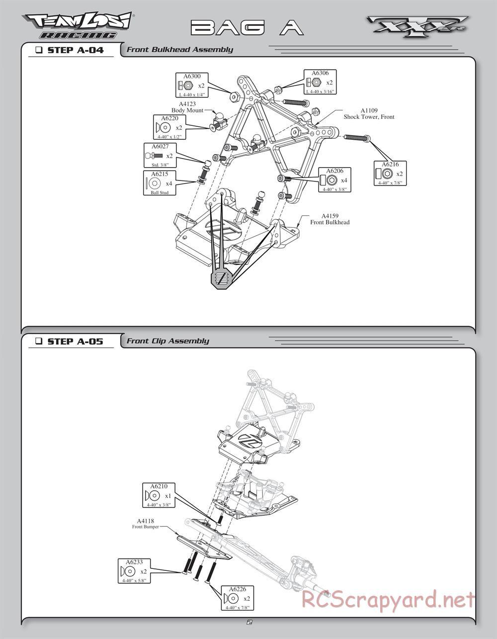 Team Losi - XXXT CR - Manual - Page 5