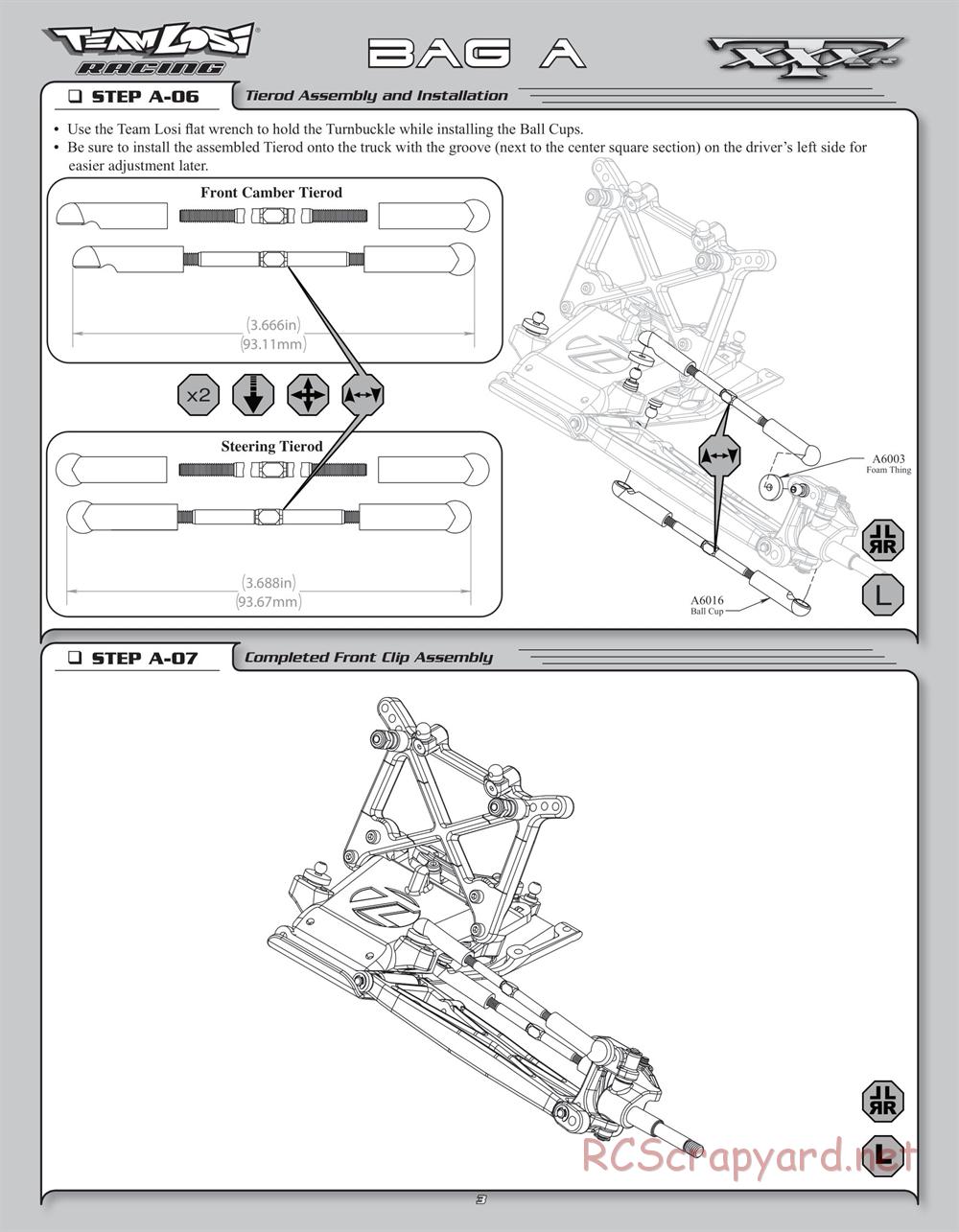 Team Losi - XXXT CR - Manual - Page 6