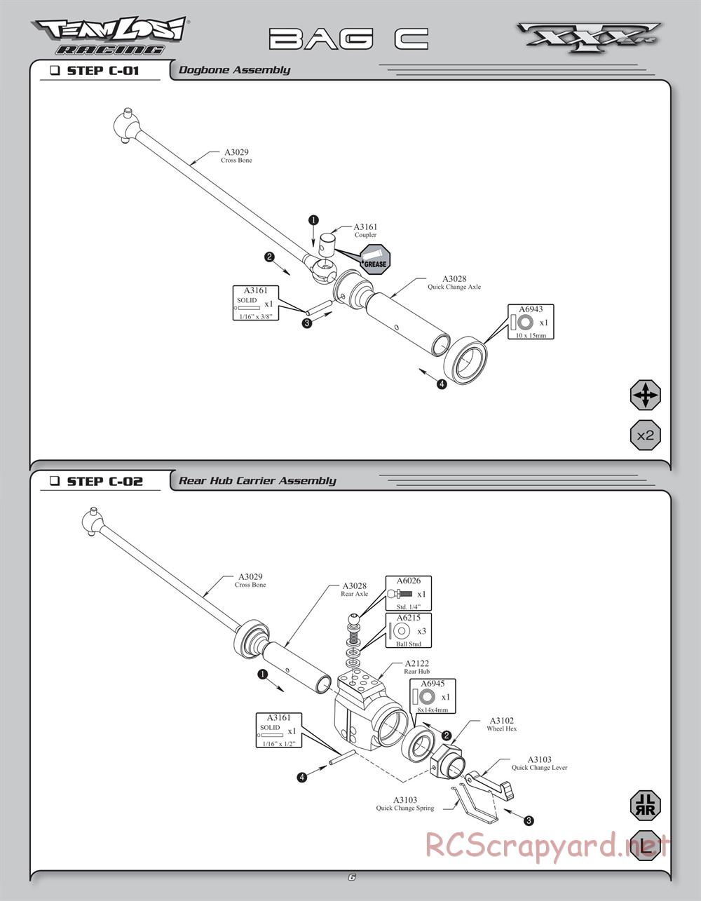 Team Losi - XXXT CR - Manual - Page 9