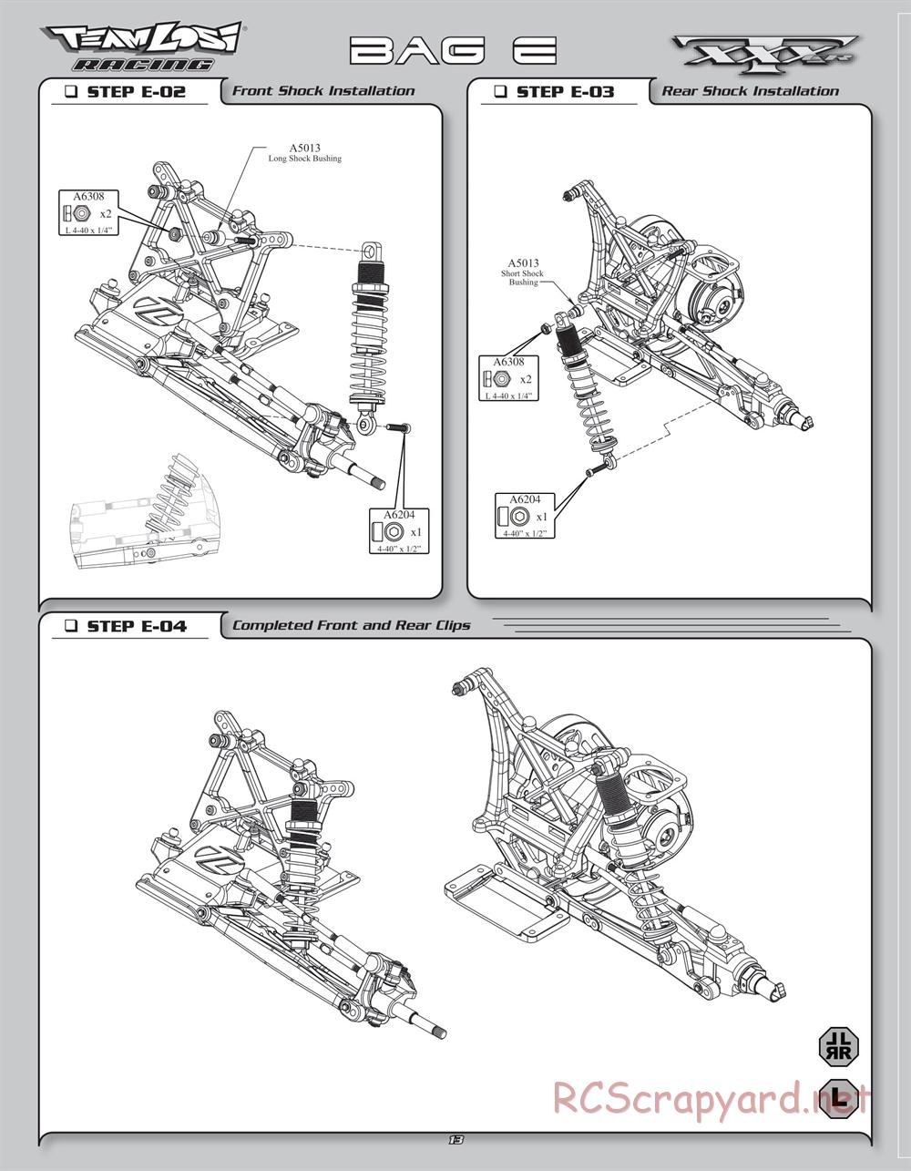 Team Losi - XXXT CR - Manual - Page 16