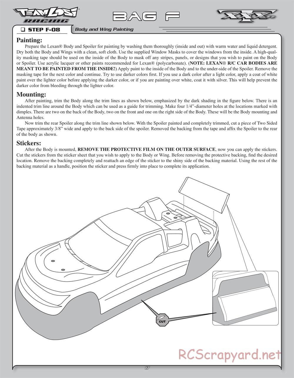 Team Losi - XXXT CR - Manual - Page 20