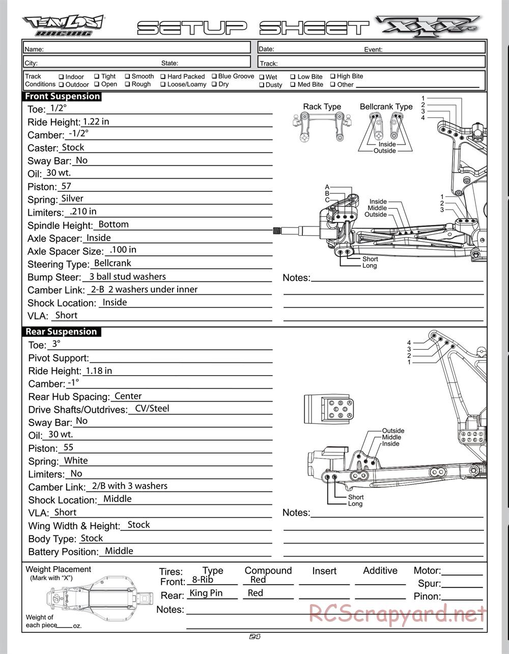 Team Losi - XXXT CR - Manual - Page 27