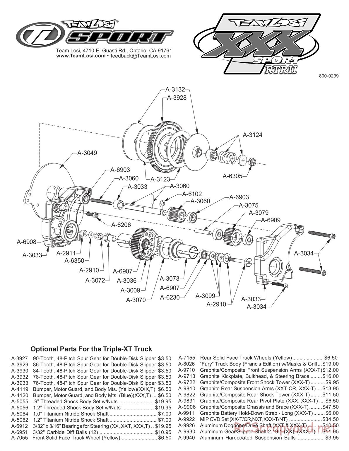 Team Losi - XXXT Sport RTRII - Manual - Page 4