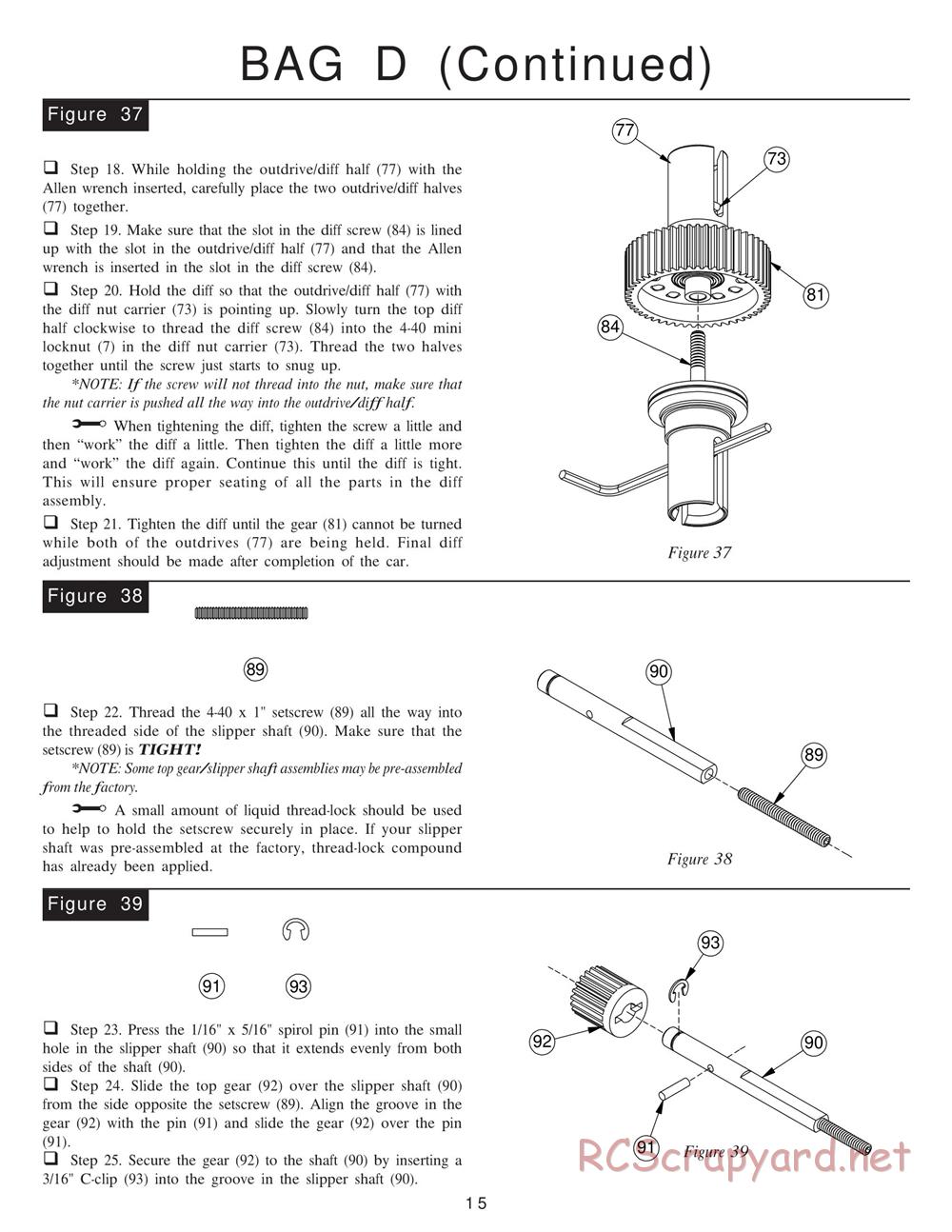 Team Losi - XXXT Sport RTRII - Manual - Page 19