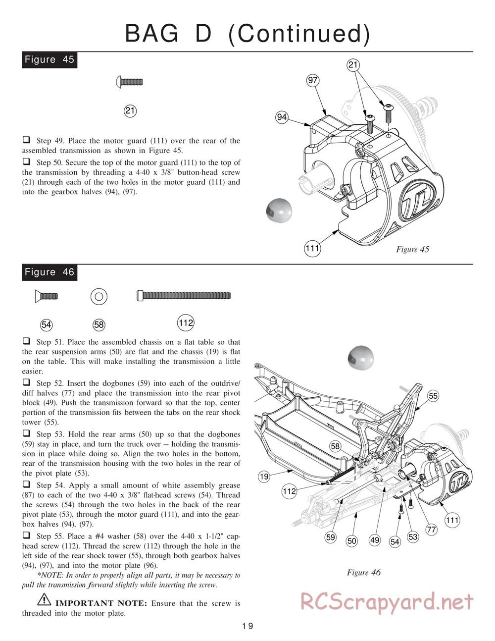 Team Losi - XXXT Sport RTRII - Manual - Page 23
