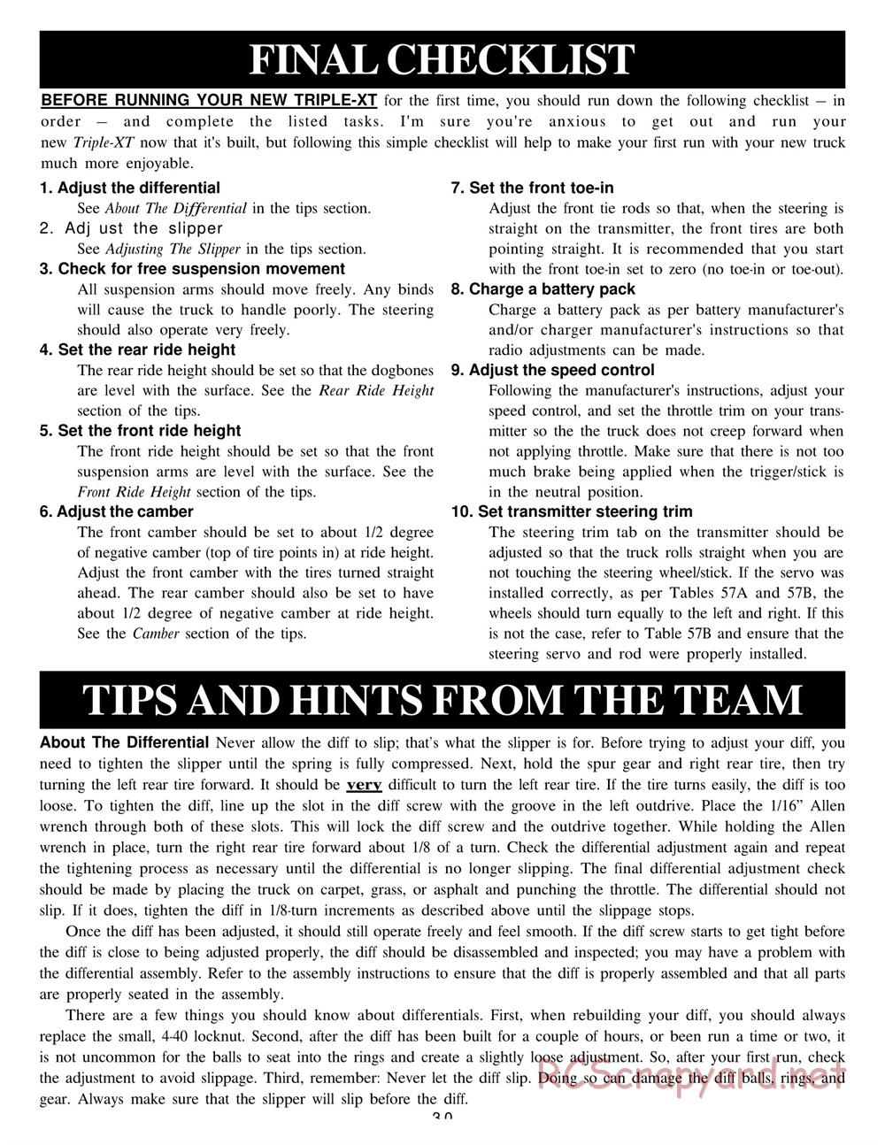 Team Losi - XXXT Sport RTRII - Manual - Page 34